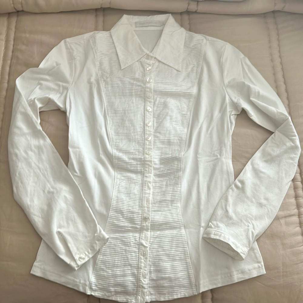 Anne Fontaine Clodie tuxedo front button down. Like new